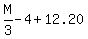 M%2F3++-++4+%2B+12.20