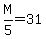 M%2F5=31