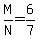 M%2FN=6%2F7