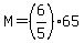 M=%286%2F5%2965