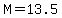 M=+13.5