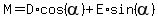 M=+D%2Acos%28alpha%29%2BE%2Asin%28alpha%29