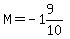 M=-1%269%2F10