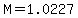 \"M=1.0227\"