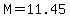 M=11.45