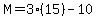 M=3%2815%29-10