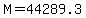 M=44289.3