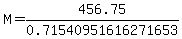 M=456.75%2F0.71540951616271653
