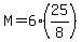 M=6%2825%2F8%29