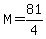 M=81%2F4