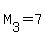 M%5B3%5D+=+7