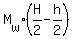 M%5Bw%5D%2A%28H%2F2-h%2F2%29