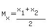 M%5Bx%5D+=+%28x%5B1%5D+%2B+x%5B2%5D%29%2F2
