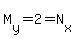 M%5By%5D+=+2+=+N%5Bx%5D