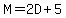 M+=+2D%2B5