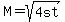 M+=+sqrt%284st%29