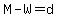 M+-+W+=+d