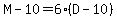 M-10=6%28D-10%29