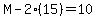 M-2%2815%29=10