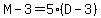 M-3=5%28D-3%29