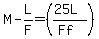 M-L%2FF=%28%2825L%29%2F%28Ff%29%29