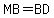 MB=BD