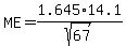ME+=+1.645%2A14.1%2Fsqrt%2867%29