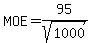 MOE=95%2Fsqrt%281000%29