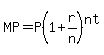 MP=P%281%2B+r%2Fn%29%5Ent