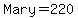 Mary+=+220