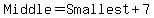 Middle+=+Smallest+%2B+7
