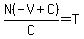 N%28-V%2BC%29%2FC=T