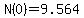 N%280%29=9.564