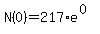 N%280%29+=+217%2Ae%5E%280%29