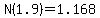 N%281.9%29=1.168