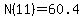 N%2811%29+=+60.4