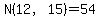 N%2812%2C15%29=54