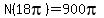 N%2818pi%29=900pi