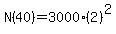 N%2840%29+=+3000%282%29%5E2