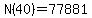 N%2840%29+=+77881
