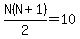 N%28N%2B1%29%2F2+=+10