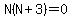 N%28N%2B3%29=0