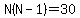 N%28N-1%29=30