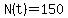 N%28t%29=150