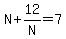 N%2B12%2FN=7