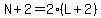 N%2B2=2%28L%2B2%29