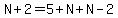 N%2B2=5%2BN%2BN-2