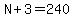 N%2B3=240