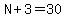 N%2B3=30