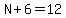 N%2B6=12